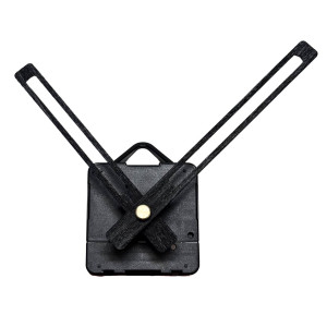 Černé dřevěné ručičky na hodiny s tichým quartz strojkem pro moderní interiéry.