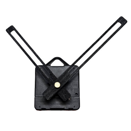 Černé dřevěné ručičky na hodiny s tichým quartz strojkem pro moderní interiéry.