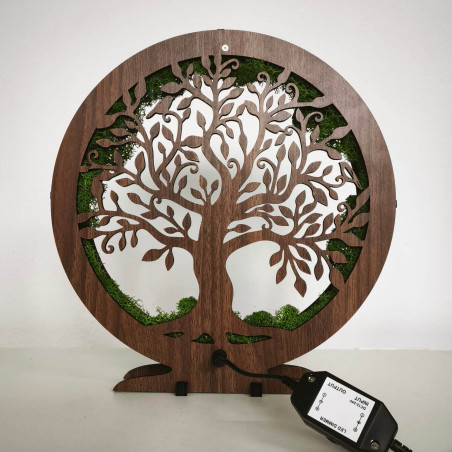 Stmívatelná LED dekorace na stůl - Ořech Wenge