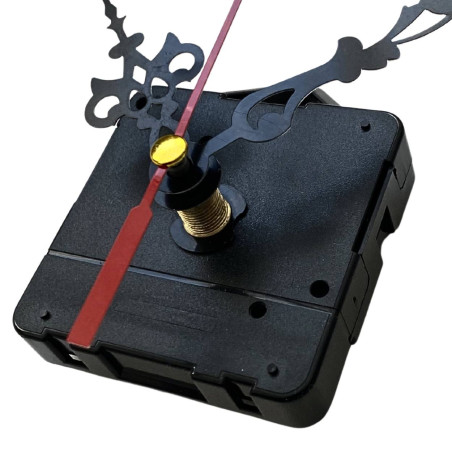 Černé extravagantní hliníkové ručičky na hodiny 6,5/9 cm