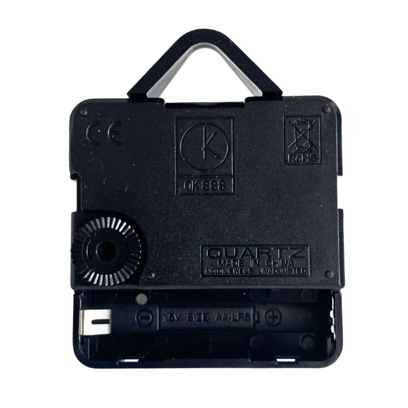 Přesné a tiché černé hliníkové ručičky na hodiny s červenou vteřinovkou a quartz strojkem.