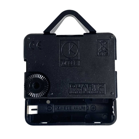 Přesné a tiché černé hliníkové ručičky na hodiny s červenou vteřinovkou a quartz strojkem.