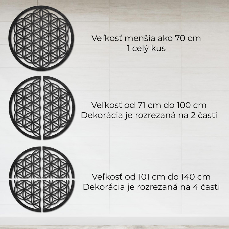 Elegantní vyřezávaná dřevěná mandala dřeví na...
