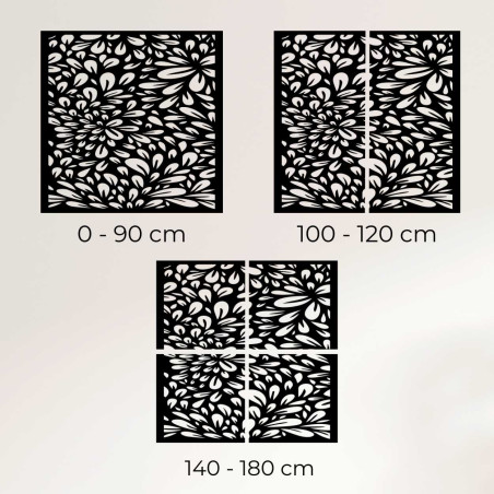 Květinový dřevěný panel na zeď - KROKORIRO