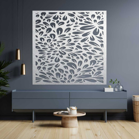 Květinový dřevěný panel na zeď