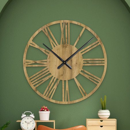 Minimalistické nástěnné hodiny, velký průměr, moderní bytový doplněk