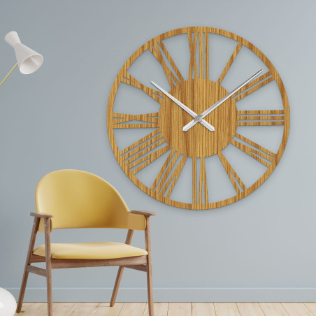 Minimalistické nástěnné hodiny, velký průměr, moderní bytový doplněk