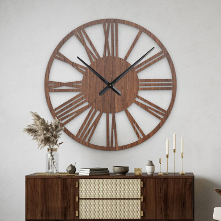 Minimalistické nástěnné hodiny, velký průměr, moderní bytový doplněk