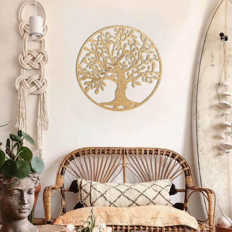 Dřevěný obraz na zeď stom života