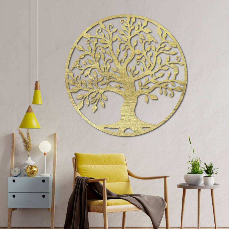 Dřevěný obraz na zeď stom života