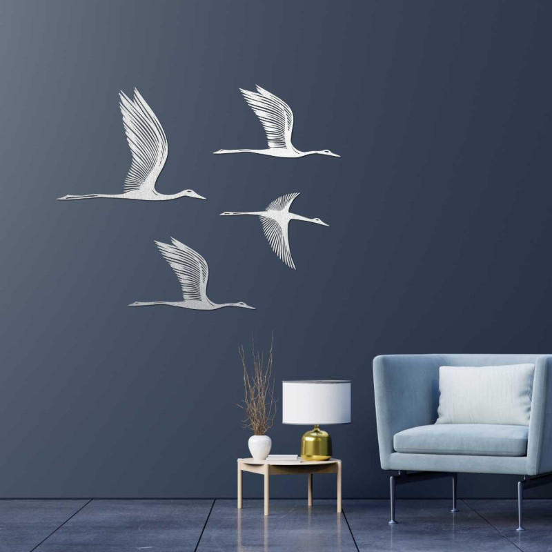 Nástěnná dřevěná dekorace ptáci - KLOHA