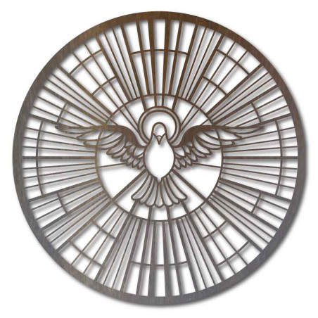 Nebeská záře – Duchovní obraz ve stylu katedrální vitráže