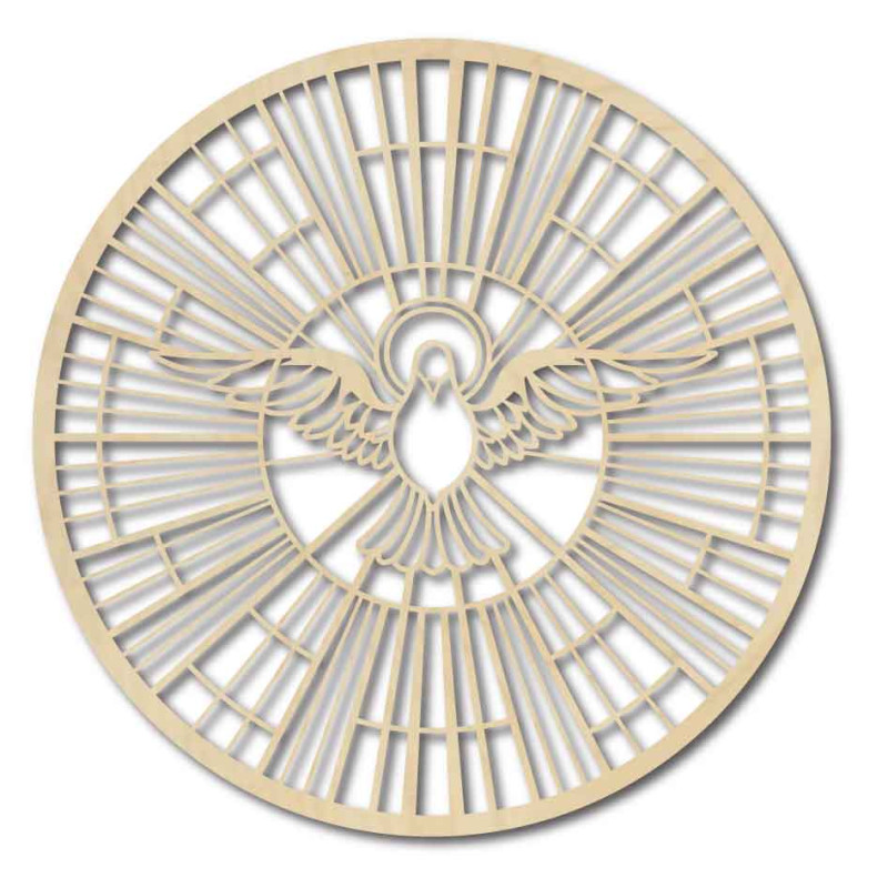 Nebeská záře – Duchovní obraz ve stylu katedrální vitráže