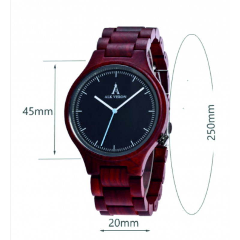 Náramkové hodinky READER vyrobené ze dřeva. Dámské a pánské hodinky.