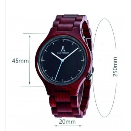 Náramkové hodinky READER vyrobené ze dřeva. Dámské a pánské hodinky.