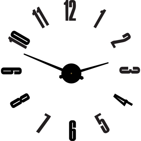 Nalepovací hodiny na zeď do obývacího pokoje moderní