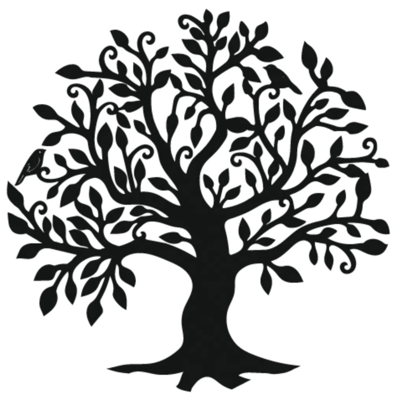Dřevěná dekorace stromu života na zeď symbolizuje růst, harmonii a spojení s přírodou, vytváří klid vašeho domova.