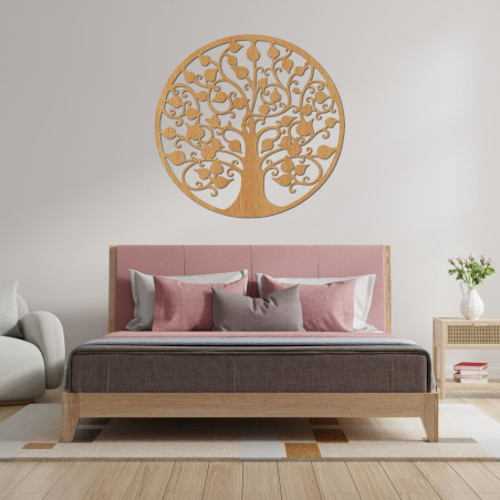 Bílý strom života jako elegantní obraz na tmavém pozadí