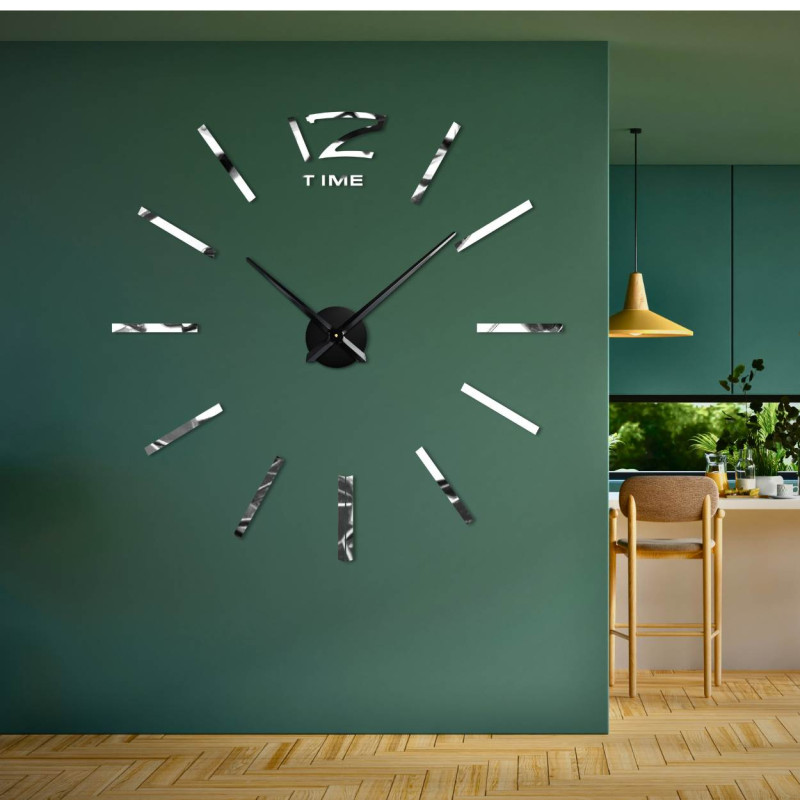 Nalepovací nástěnné hodiny zrcadlové - PROFIE