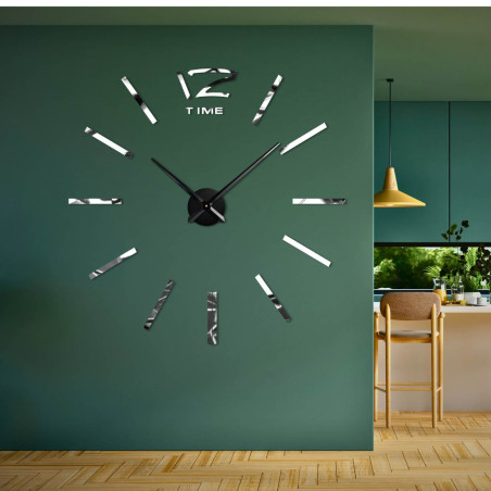 Nalepovací nástěnné hodiny zrcadlové - PROFIE