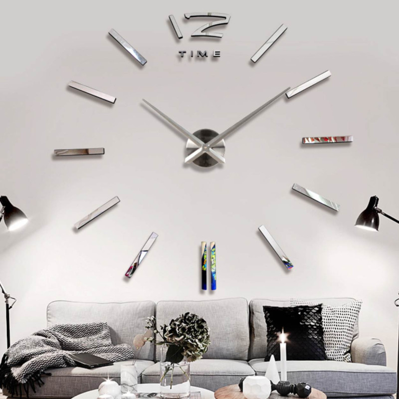 Nalepovací nástěnné hodiny zrcadlové - PROFIE