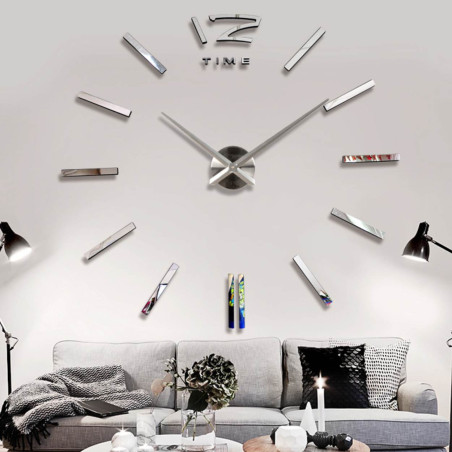 Nalepovací nástěnné hodiny zrcadlové - PROFIE