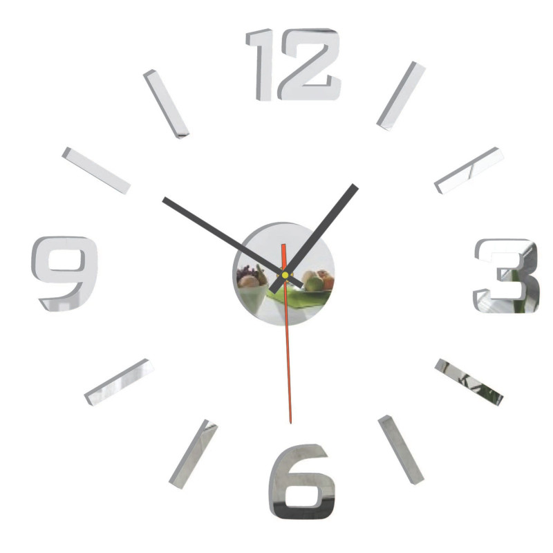 Akrylové 3D nástěnné hodiny – 3D efekt, bez vrtání