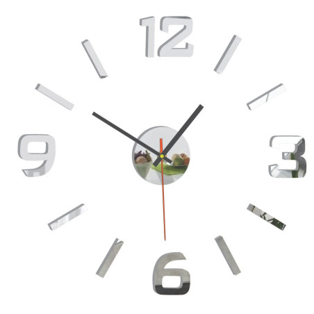 Akrylové 3D nástěnné hodiny – 3D efekt, bez vrtání