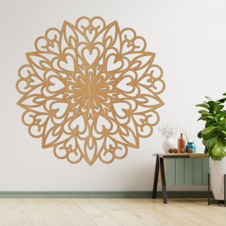 Mandala Dřevěná dekorace na zeď