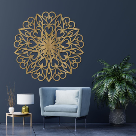Mandala Dřevěná dekorace na zeď