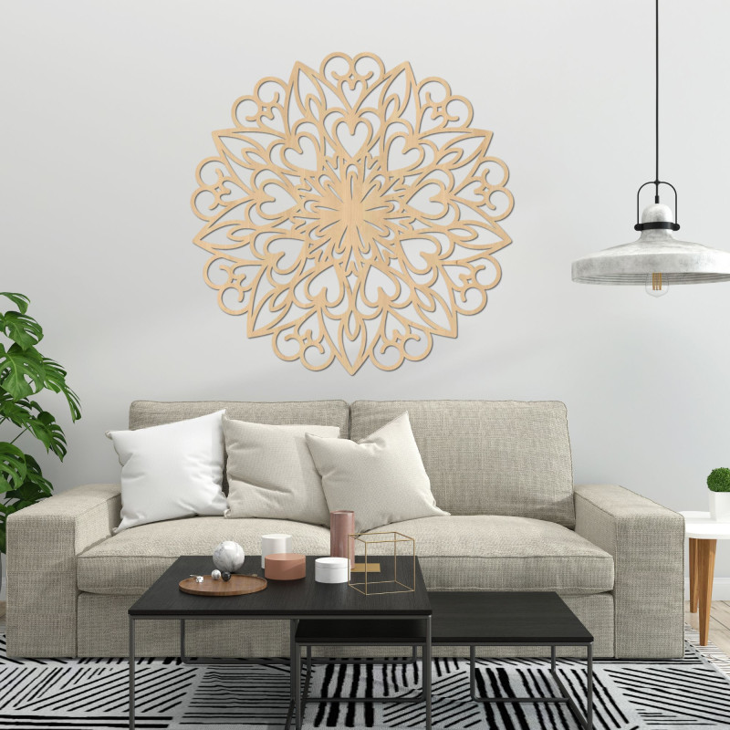 Mandala Dřevěná dekorace na zeď
