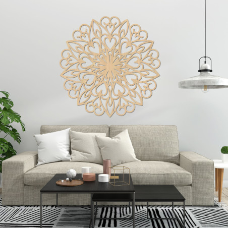 Mandala Dřevěná dekorace na zeď