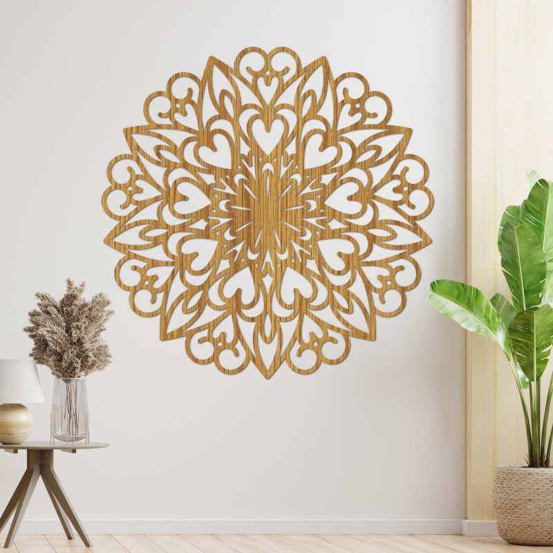 Mandala Dřevěná dekorace na zeď