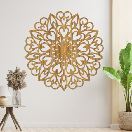 Mandala Dřevěná dekorace na zeď
