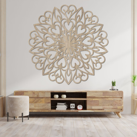 Mandala Dřevěná dekorace na zeď