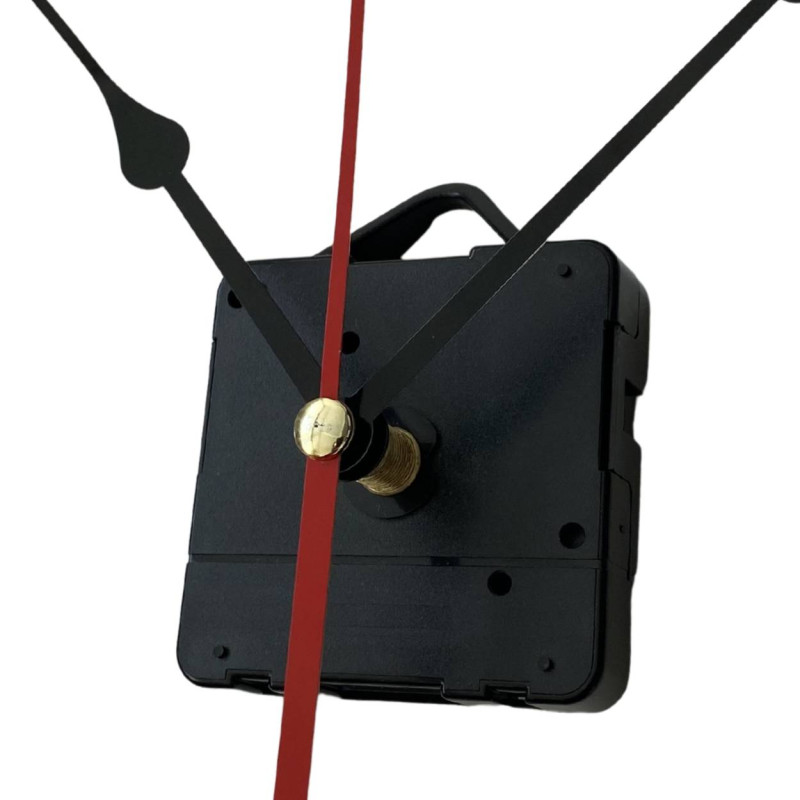 Černé hliníkové ručičky na hodiny pro minimalistické a industriální designy.