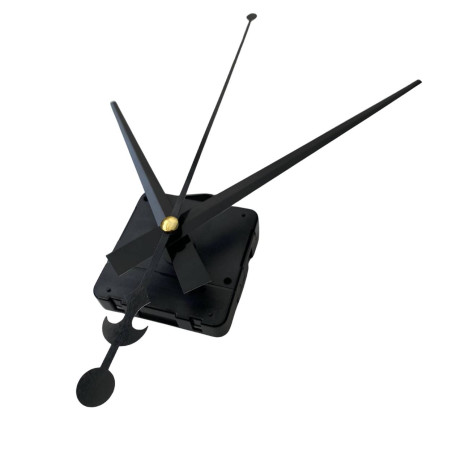 Černé hliníkové ručičky na hodiny - design kotvy 16/12 cm