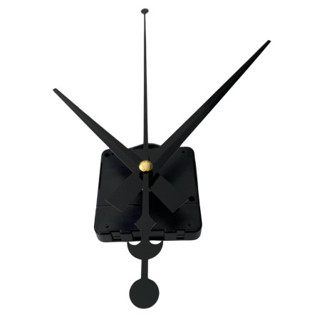 Černé hliníkové ručičky na hodiny - design kotvy 16/12 cm