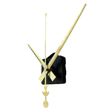 Zlaté hliníkové ručičky na hodiny - design kotvy 16/12 cm