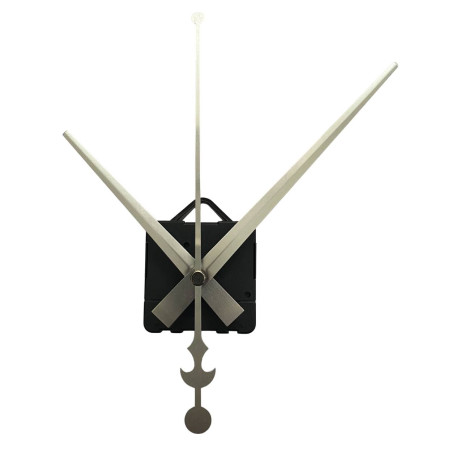 Minimalistické stříbrné ručičky z lehkého hliníku s ikonickým detailem kotvy pro stylové nástěnné hodiny.