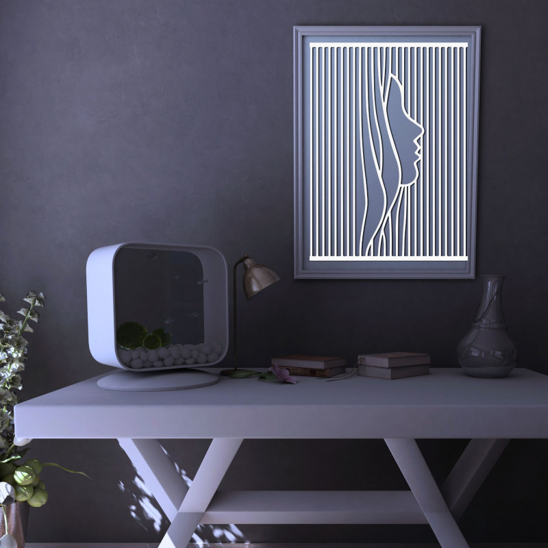 Minimalistická silueta ženy v geometrických liniích přináší eleganci, klid a moderní design do vašeho interiéru