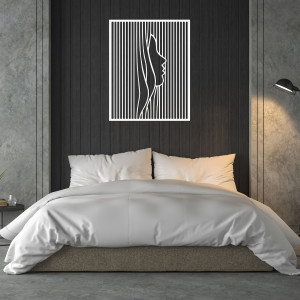 Designová dřevěná dekorace iluze obličeje - FACIEI 2