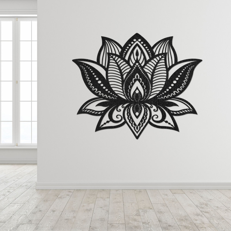 Dřevěný obraz na zeď lotosový květ | LOTONIS