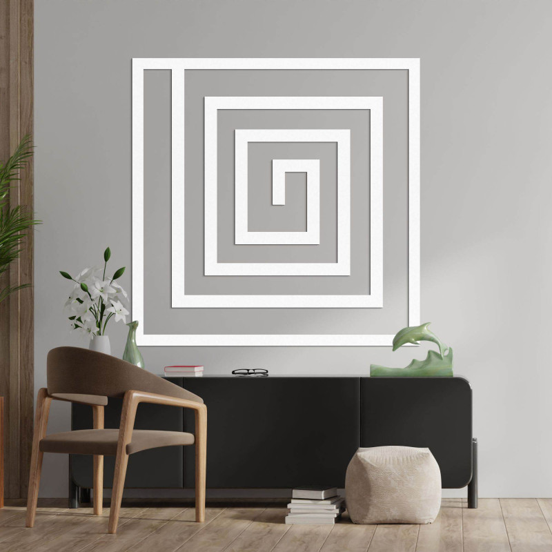 Dřevěná dekorace spirála