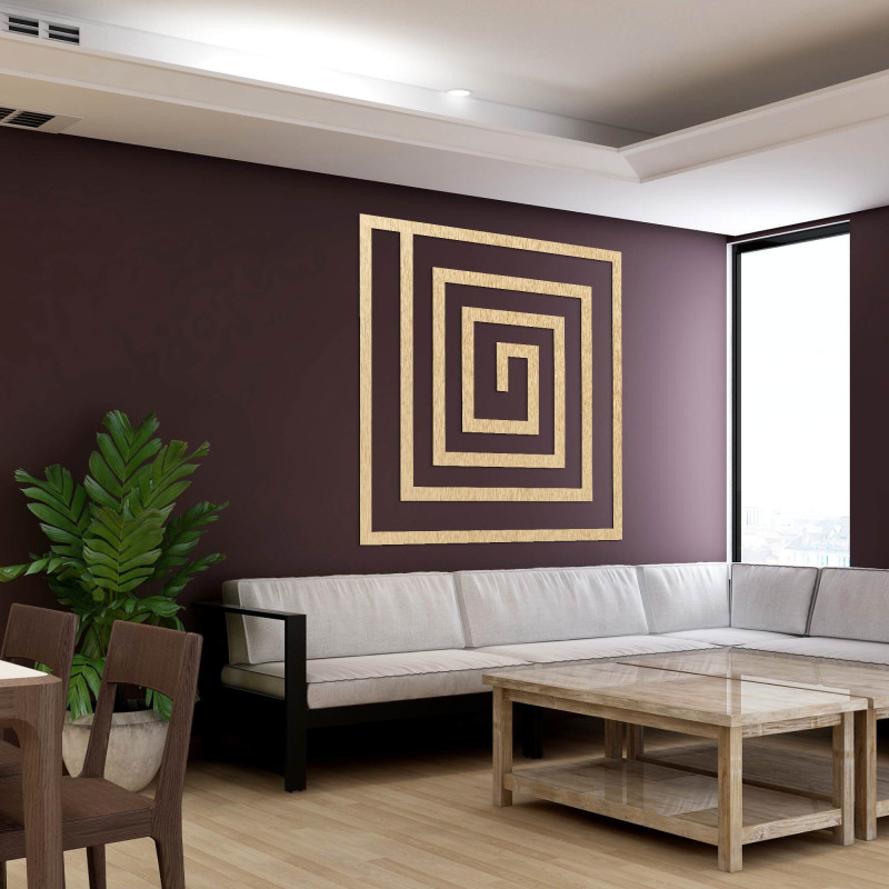 Dekorace zaujme již na první pohled svým geometrickým rytmem, který dodává prostoru moderní a zároveň nadčasový vzhled