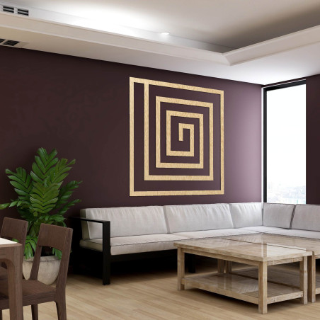 Dekorace zaujme již na první pohled svým geometrickým rytmem, který dodává prostoru moderní a zároveň nadčasový vzhled