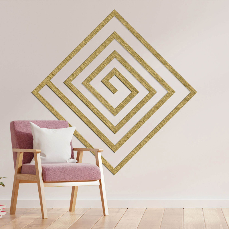 Dekorace zaujme již na první pohled svým geometrickým rytmem, který dodává prostoru moderní a zároveň nadčasový vzhled