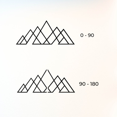 Dřevěný nástěnný obraz hory | TERATORIO