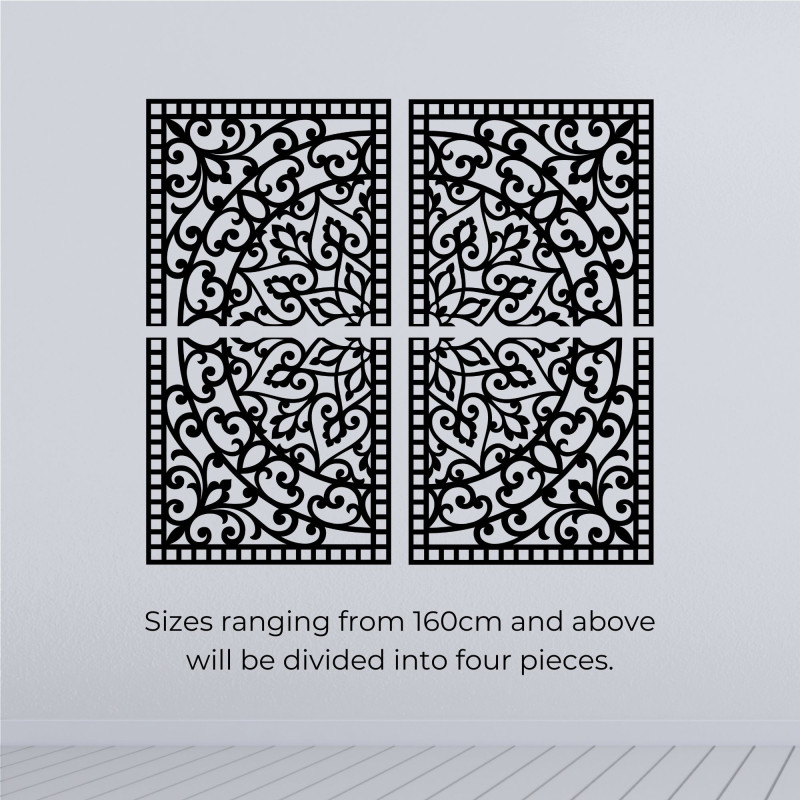 Dřevěná 3D Mandala na zeď – Vyřezávaný diptych v boho stylu