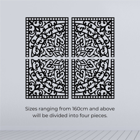 Dřevěná 3D Mandala na zeď – Vyřezávaný diptych v boho stylu